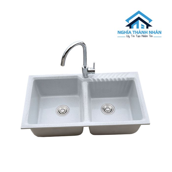 Chậu Rửa Chén Đá Nhân Tạo 2 Hộc