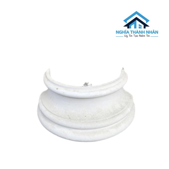 Đầu Cột Tròn Trắng Thạch Cao