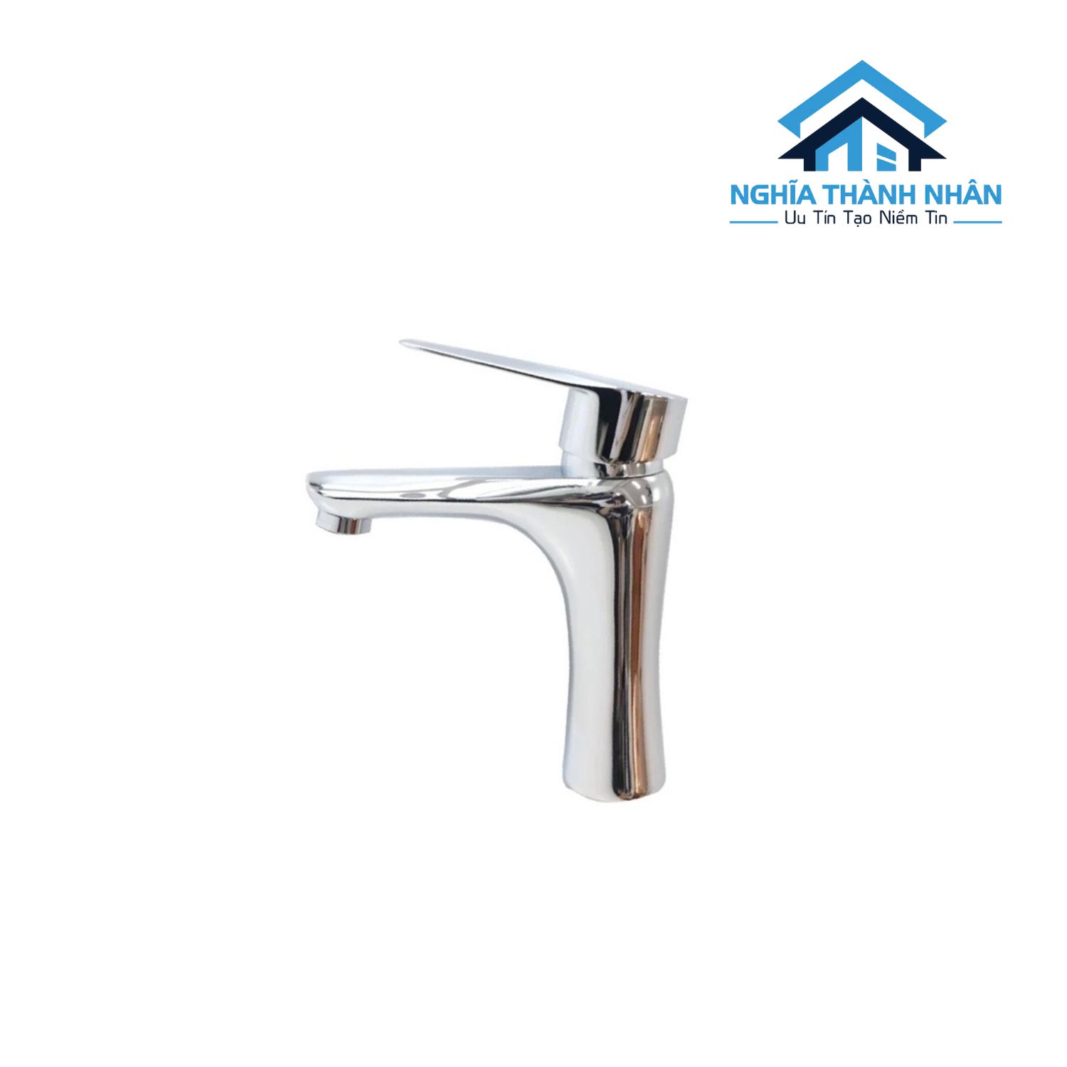 Vòi Lavabo Nóng Lạnh Đồng Thau Mạ Crom